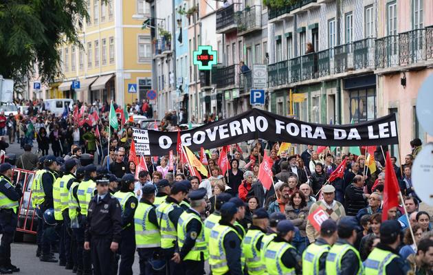 Manifestation à Lisbonne contre l'austérité, le 31 octobre 2012 [Francisco Leong / AFP/Archives]