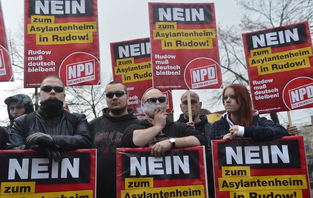 Manifestation de sympathisants du NPD, le 24 novembre 2012 à Berlin [Odd Andersen / AFP/Archives]