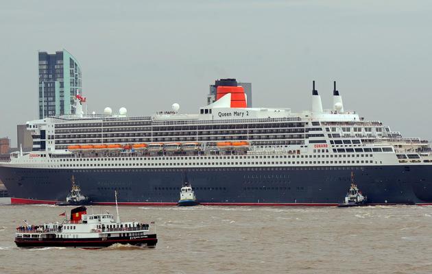 Le Queen Mary 2 arrive dans le port de Liverpool en Angleterre, le 20 octobre 2009 [Paul Ellis / AFP/Archives]