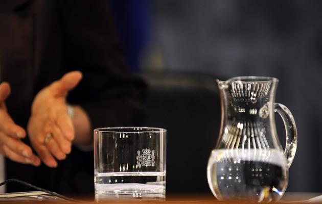 Un verre et une carafe d'eau [Pedro Armestre / AFP/Archives]