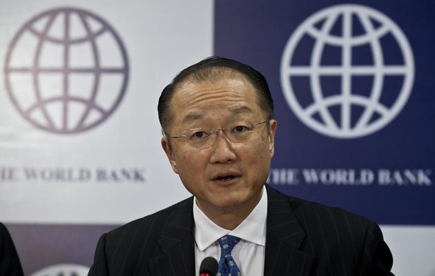 Le président de la Banque mondiale, Jim Yong Kim, s'exprime lors d'une conférence de presse à Delhi, le 13 mars 2013 [Prakash Singh / AFP/Archives]