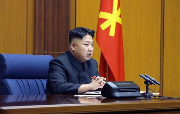 Le dirigeant nord-coréen Kim Jong-Un. Photo diffusée le 3 février 2013 par l'agence officielle nord-coréenne KCNA. [ / KCNA via KNS/AFP/Archives]