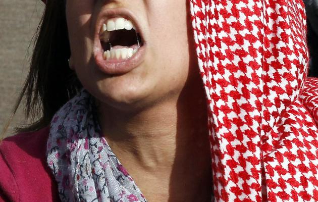 Un manifestante jordanienne, le 16 novembre 2012 [Khalil Mazraawi / AFP]