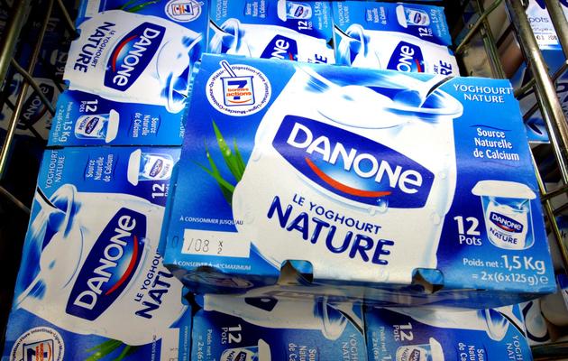 Des produits alimentaire du groupe Danone [Mychele Daniau / AFP/Archives]