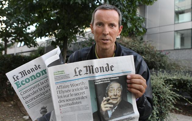 Gérard Davet le 13 septembre 2010 à Paris [Pierre Verdy / AFP/Archives]