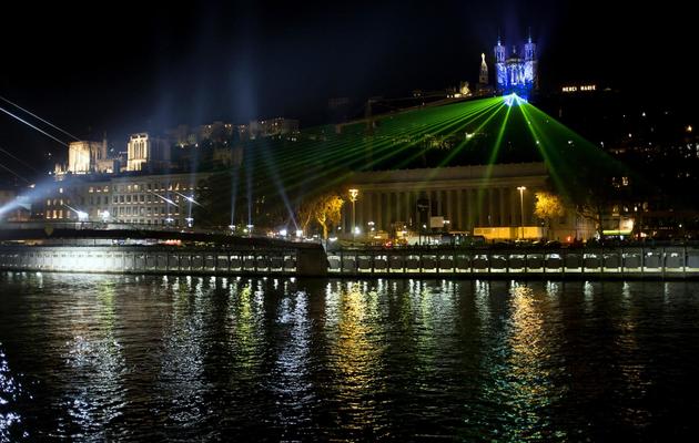 Vue de Lyon durant la Fête des Lumières, le 8 décembre 2011 [Jean-Philippe Ksiazek / AFP/Archives]