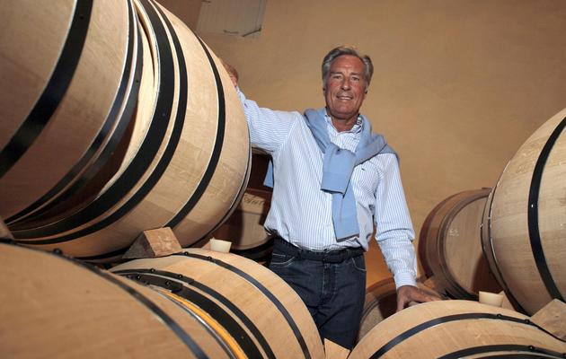 Gérard Perse, propriétaire de la vigne du Château Pavie, le 13 septembre 2012 à Saint-Emilion [Nicolas Tucat / AFP/Archives]