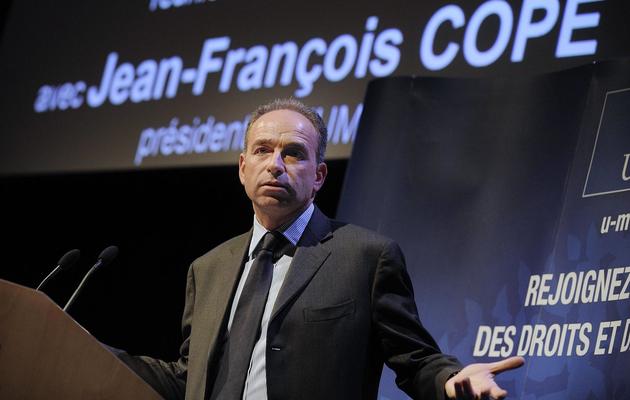 Jean-François Copé, président de l'UMP, lors d'un meeting à Rennes, le 20 février 2013 [Jean-Sebastien Evrard / AFP/Archives]