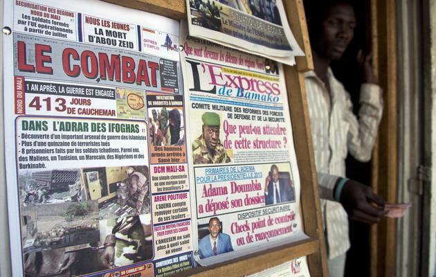 Les unes de la presse malienne, le 6 mars 2013 à Bamako [John Macdougall / AFP/Archives]