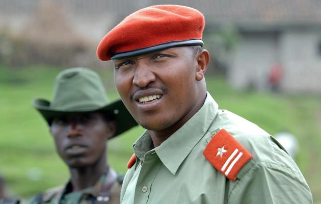 Le chef rebelle Bosco Ntaganda pris en photo le 9 janvier 2011 dans son fief de Kabati, au nord-ouest de Goma en RDC [Lionel Healing / AFP/Archives]