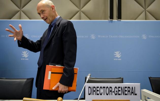Pascal Lamy, actuel directeur général de l'OMC, le 10 avril 2013 à Genève [Fabrice Coffrini / AFP/Archives]