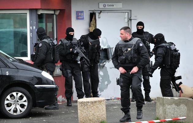 Des forces d'intervention devant la maison d'arrêt de Lille-Sequedin, le 13 avril 2013 [Philippe Huguen / AFP/Archives]