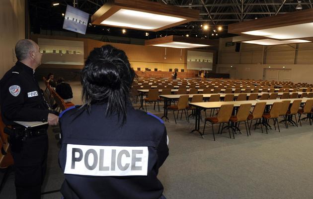 La salle du centre des expositions de Marseille où se déroule le procès PIP, le 16 avril 2013 [Pascal Guyot / AFP]
