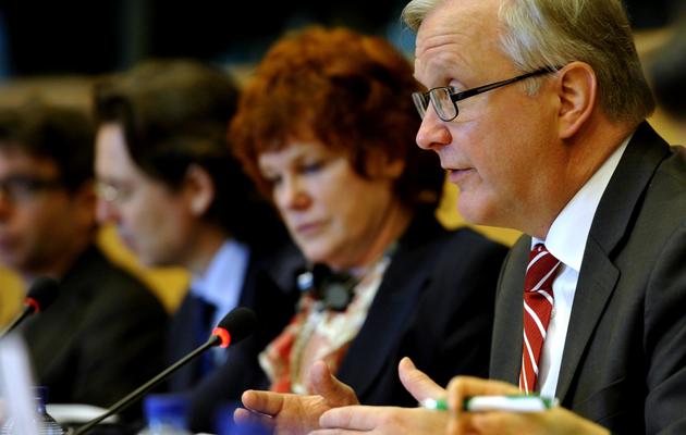 Le commissaire européen aux Affaires économiques, Olli Rehn, le 25 avril 2013 à Bruxelles [Georges Gobet / AFP/Archives]
