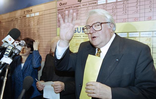 Pierre Mauroy le 18 juin 1995 à Lille [Jacques Demarthon / AFP/Archives]