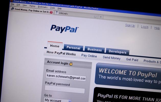Une page internet du site de paiement en ligne Paypal [Karen Bleier / AFP/Archives]