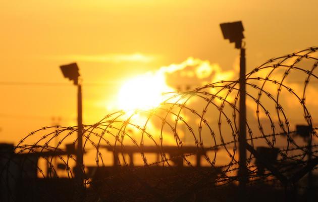 Lever de soleil sur la base militaire de Guantanamo, le 18 octobre 2012 [Michelle Shephard / Toronto Star/Pool/AFP/Archives]