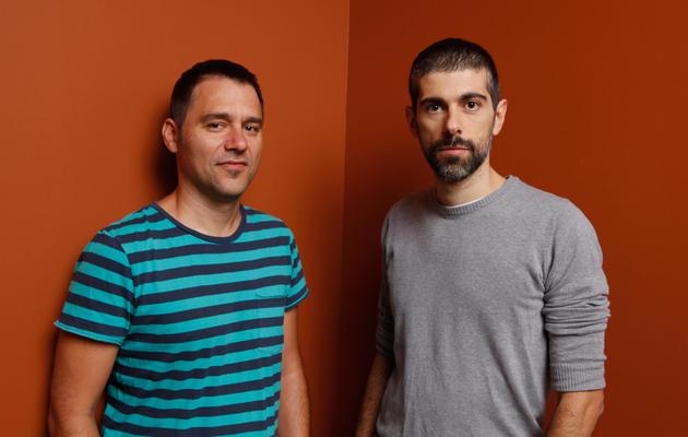 Le producteur Giorgos Karnavas et le réalisateur Ektoras Lygizos, le 10 septembre 2012 à Toronto [Matt Carr / Getty Images/AFP/Archives]