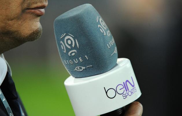 Un reporter de la chaîne BeIn Sports, pendant un match de Ligue 1, en mars 2014 [Pascal Guyot / AFP/Archives]