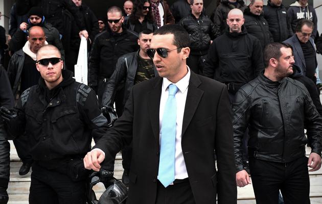 Ilias Kassidiaris le 7 mars 2013 à Athènes [Louisa Gouliamaki / AFP/Archives]
