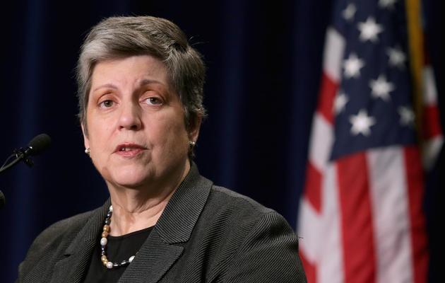 La secrétaire américaine à la Sécurité intérieure, Janet Napolitano, le 24 avril 2013 à Washington [Chip Somodevilla / Getty Images/AFP]
