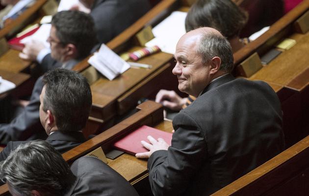 Le président du groupe PS à l'Assemblée Nationale, Bruno Le Roux, dans l'hémicycle le 16 mai 2013 [Fred Dufour / AFP/Archives]