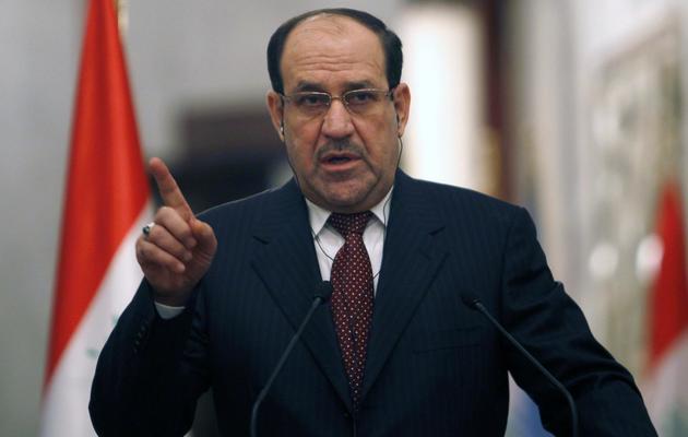 Le premier ministre irakien Nouri al-Maliki à Bagdad le 13 janvier 2014 [Ahmed Saad / POOL/AFP/Archives]