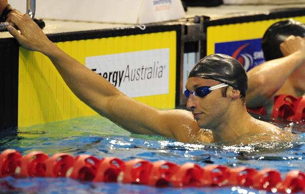 L'ancien nageur australien Ian Thorpe à Adelaide le 18 mars 2012 [David Mariuz / AFP/Archives]