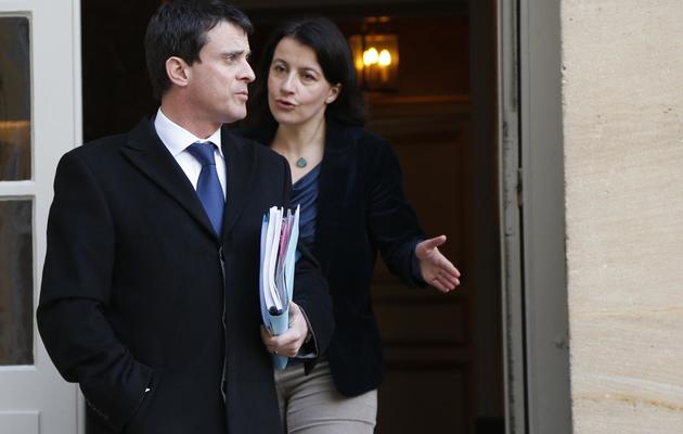 Manuel Valls et Cécile Duflot le 20 février 2013 à Matignon [Francois Guillot / AFP/Archives]