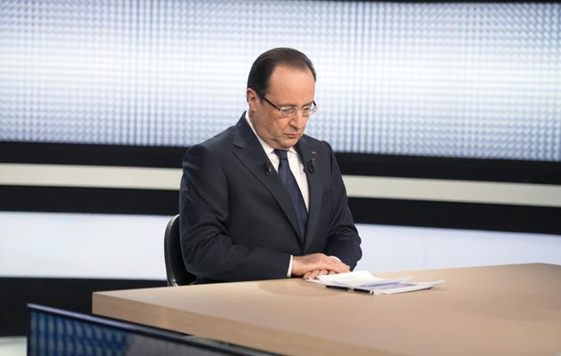 Le président François Hollande sur le plateau de France 2, le 28 mars 2013 [Fred Dufour / Pool/AFP/Archives]