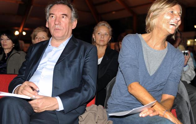 François Bayrou et Marielle de Sarnez le 28 septembre 2012 à Guidel [Fred Tanneau / AFP/Archives]