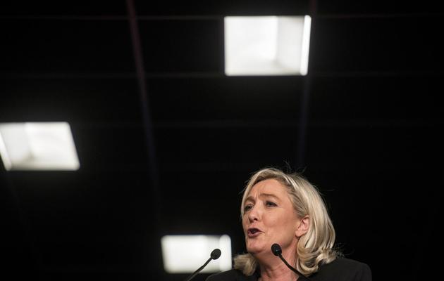 La présidente du Front national, Marine Le Pen, le 1er mars 2014 à Lyon [Jeff Pachoud / AFP/Archives]