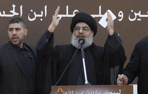 Hassan Nasrallah le 14 novembre 2013 à Beyrouth [Anwar Amro / AFP/Archives]