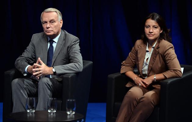 Le Premier ministre Jean-Marc Ayrault et Cécile Duflot à Strasbourg le 6 septembre 2013 [Patrick Hertzog / AFP/Archives]