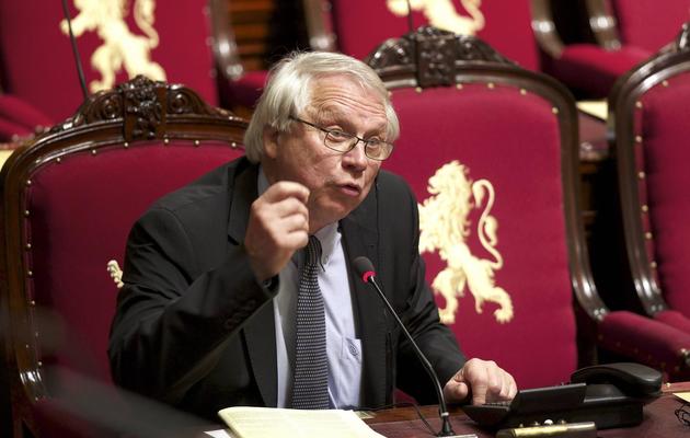 Le député socialiste belge Philippe Mahoux, auteur de la loi de 2002 sur l'euthanasie, le 12 décembre 2013 à Bruxelles [Nicolas Maeterlinck / Belga/AFP/Archives]