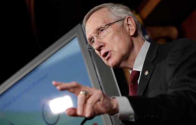 Harry Reid le 30 septembre 2013 au Sénat à Washington [Win Mcnamee / Getty Images/AFP]
