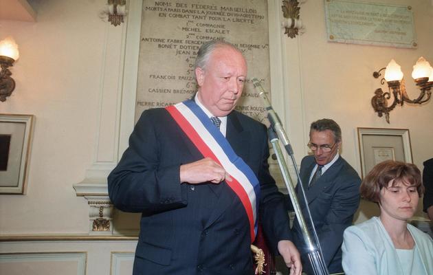 Jean-Claude Gaudin le 25 juin 1995 à l'Hôtel de ville de Marseille  [ / AFP/Archives]