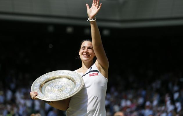 Marion Bartoli le 6 juillet 2013 à Wimbledon [Stefan Wermuth / AFP]