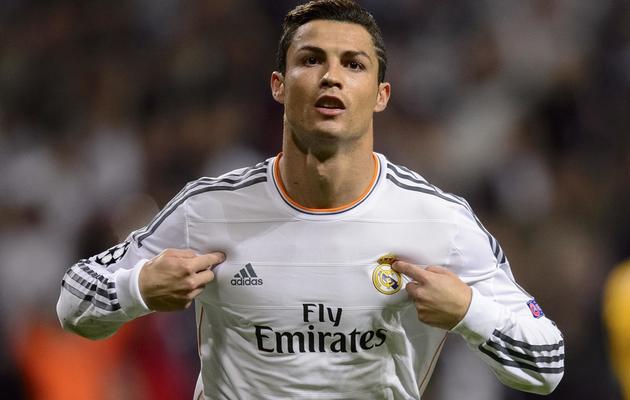 L'attaquant du Real Cristiano Ronaldo, après un but inscrit face à la Juventus, le 23 octobre 2013 à Madrid [Dani Pozo / AFP]