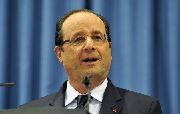 Le président français François Hollande, à Bratislava, le 29 octobre 2013 [Samuel Kubani / AFP]