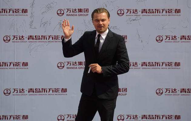 Leonardo DiCaprio à la cérémonie de lancement de la cité du cinéma à Qingdao, le 22 septembre 2013 en Chine [Ed Jones / AFP]