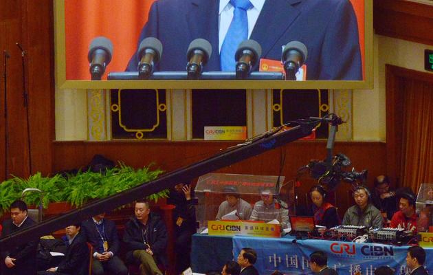 Le Premier ministre chinois Li Keqiang lors de l'ouverture de la session annuelle de l'Assemblée nationale, à Pékin le 5 mars 2014 [Wang Zhao / AFP]