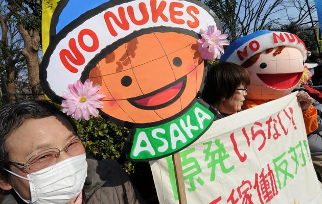 Manifestation d'opposants au nucléaire à Tokyo, le 9 mars 2014 [Toru Yamanaka / AFP]