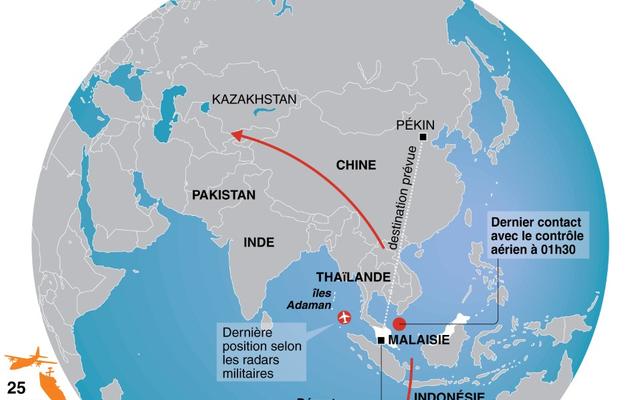 Huit jours de recherches du vol MH370 [L. Saubadu / AFP]