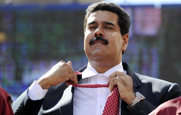 Le président du Venezuela Nicolas Maduro, lors d'une manifestation à Caracas le 12 novembre 2013 [Leo Ramirez / AFP/Archives]