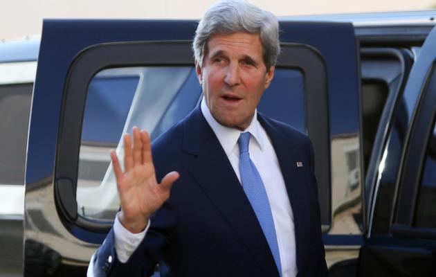 Le secrétaire d'Etat américain John Kerry le 19 juillet 2013 à Ramallah [Fadi Arouri / Pool/AFP/Archives]