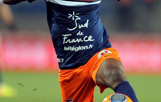 Le défenseur de Montpellier Siaka Tiene lors du match contre Lorient le 4 décembre 2013 à Montpellier [Pascal Guyot / AFP]
