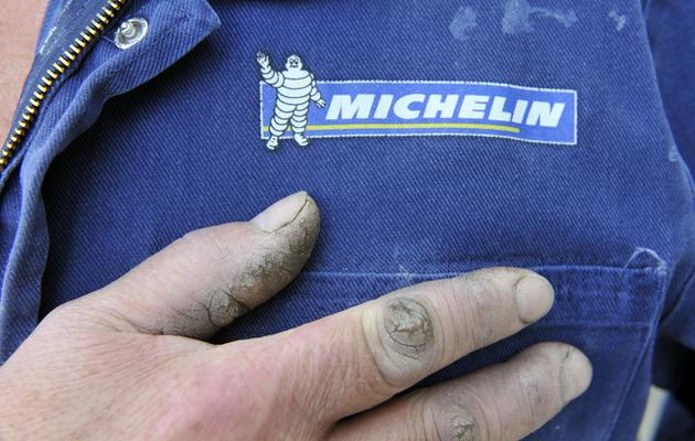 Un salariés de Michelin manifeste à Clermont-Ferrand, le 26 juin 2013 [Thierry Zoccolan / AFP]