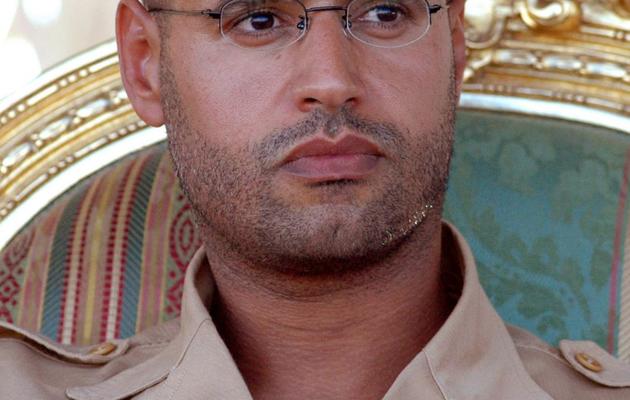 Seif al-Islam, au cours d'une cérémonie à Ghiryan, au sud de Tripoli, le 18 août 2007 [Mahmud Turkia / AFP/Archives]