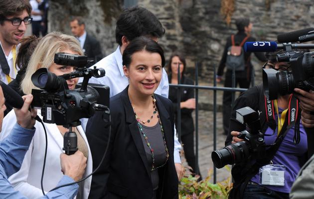 La ministre du Logement Cécile Duflot à son arrivée le 26 septembre 2013 aux journées parlementaires d'Europe Ecologie-Les Verts, à Angers [Alain Jocard / AFP]